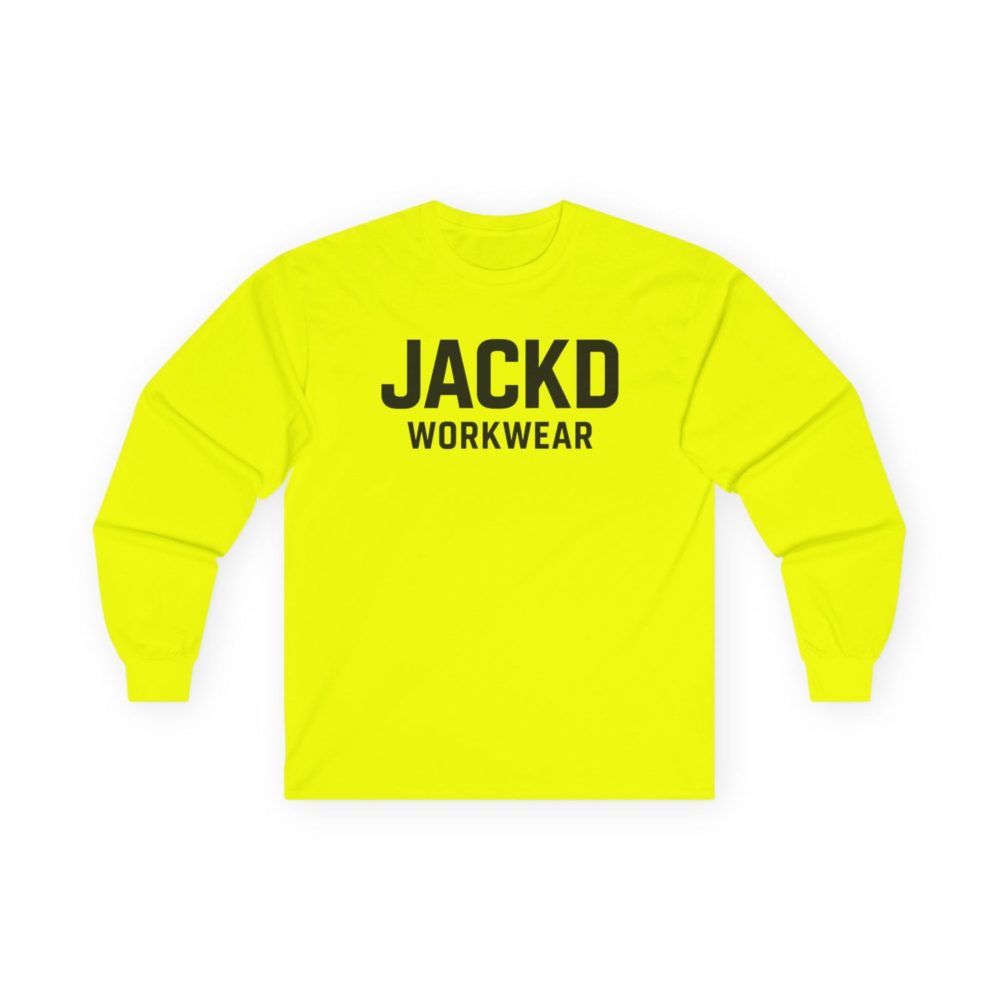 JACKD Workwear Long Sleeve Tee — "Work Hard, Get JACKD"