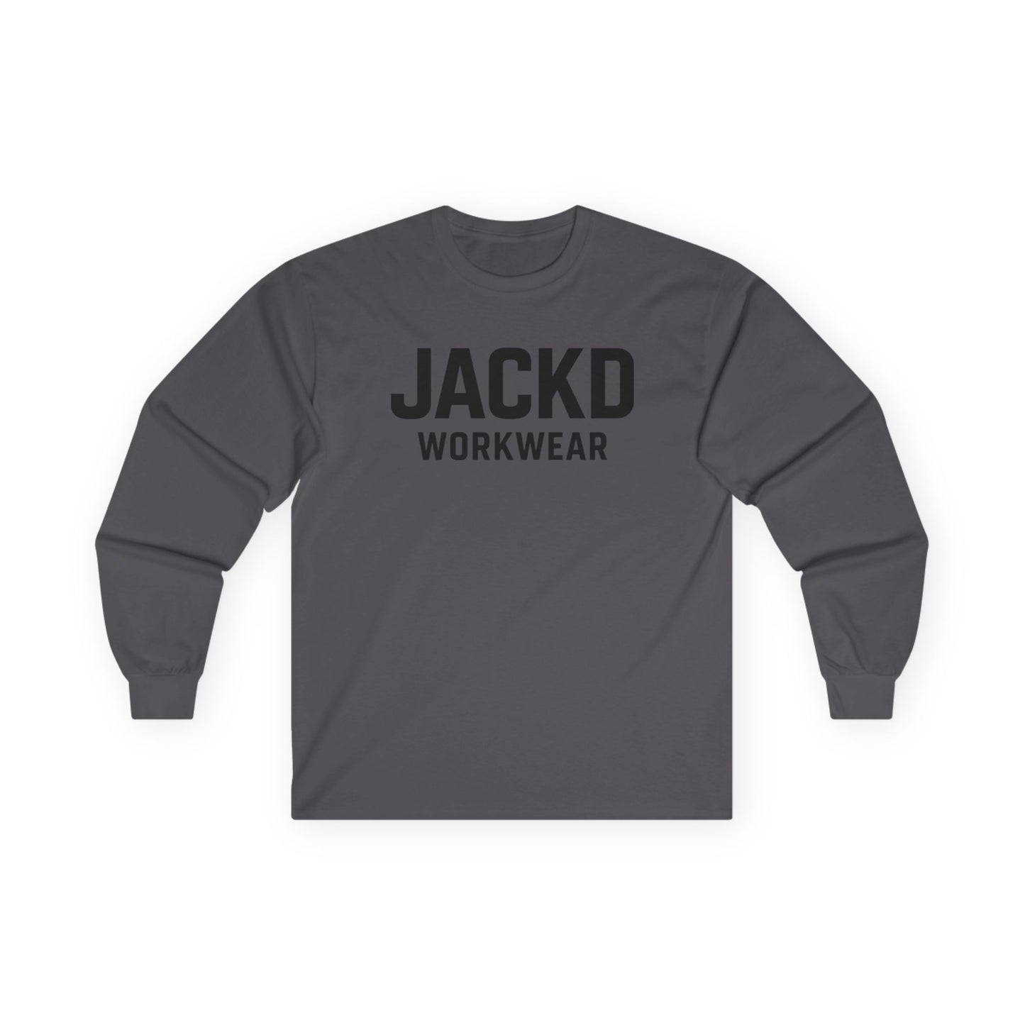 JACKD Workwear Long Sleeve Tee — "Work Hard, Get JACKD"