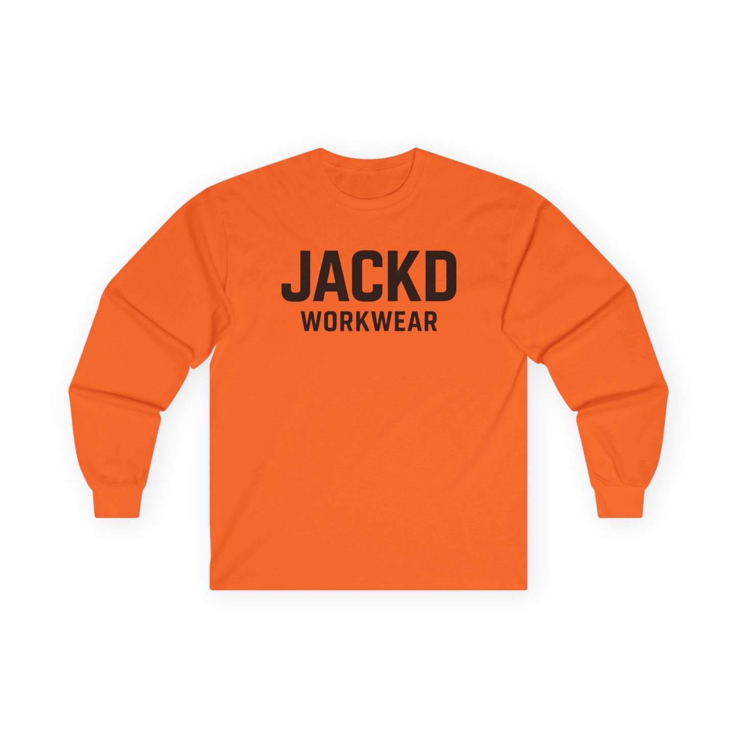 JACKD Workwear Long Sleeve Tee — "Work Hard, Get JACKD"
